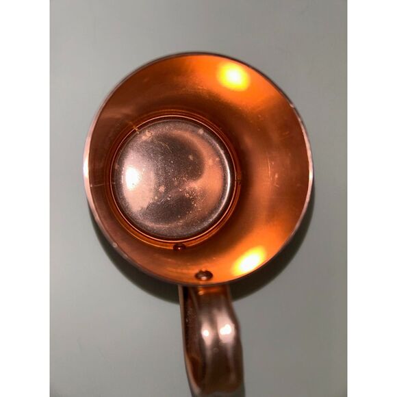 set of two Vintage 1970s Smirnoff Moscow Mule Copper Cup front logo - Picture 4 of 4